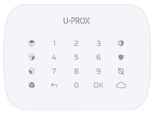 U-Prox Keypad G4 White Бездротова сенсорна клавіатура для чотирьох груп 29672 фото
